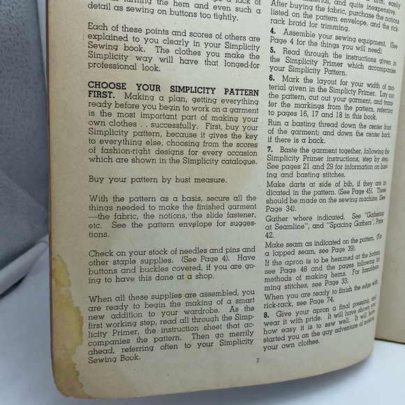1940 Simplicity Sewing Book Fully Illustrated 600 Pictures - Picture 7 of 14